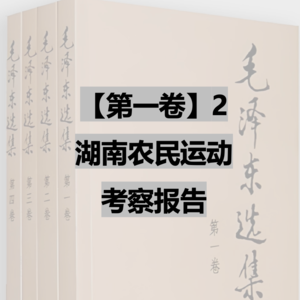 【第一卷】2 湖南农民运动考察报