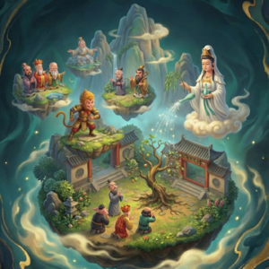 第二十六回：孙悟空三岛求方 观世音甘泉活树