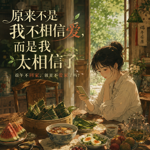 原来不是我不相信爱，而是我太相信了｜端午不回家，就是不爱家了吗？