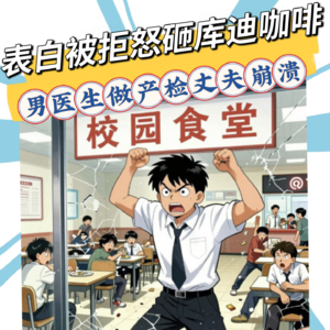 吉林大学生因表白被拒怒砸食堂库迪咖啡vs因男医生给孕妻检查大闹！两个都没管住自己