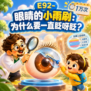 E92-眼睛的小雨刷:为什么要一直眨呀眨?|人体