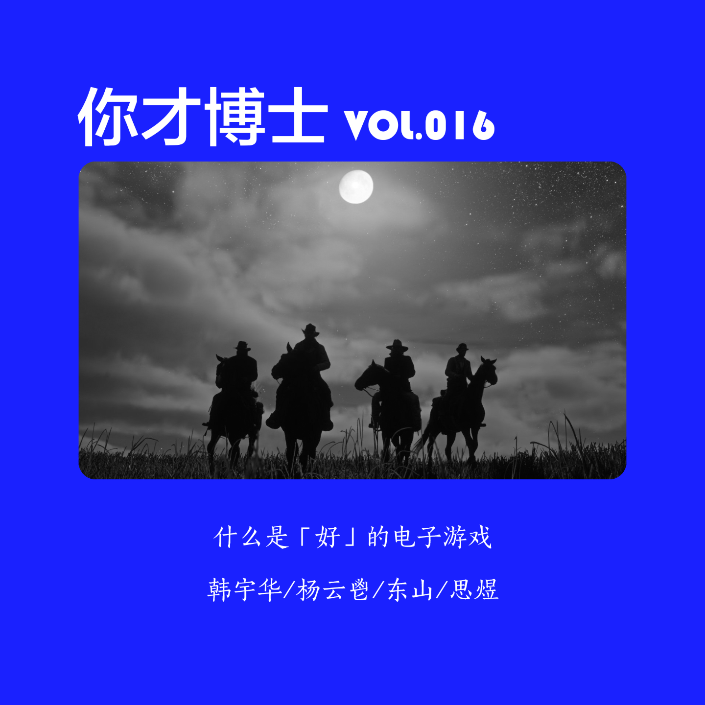 Vol.016什么是「好」的电子游戏，有标准吗？-韩宇华/杨云鬯/东山/思煜 episode artwork