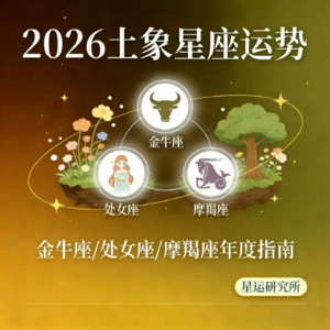 2026年全年运势｜♉️♍️♑️土象星座｜金牛座、处女座、摩羯座