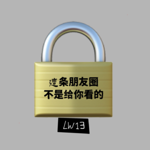 LW13 这条朋友圈不是发给你看的