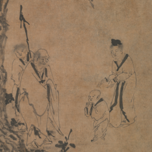 S1E5 “谐音梗的老祖宗”五祖弘忍 | 因陀罗《五祖再来图》元代 美国克利夫兰艺术博物馆