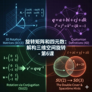 《基于对称性的物理学》第6课-旋转矩阵和四元数:解构三维空间旋转
