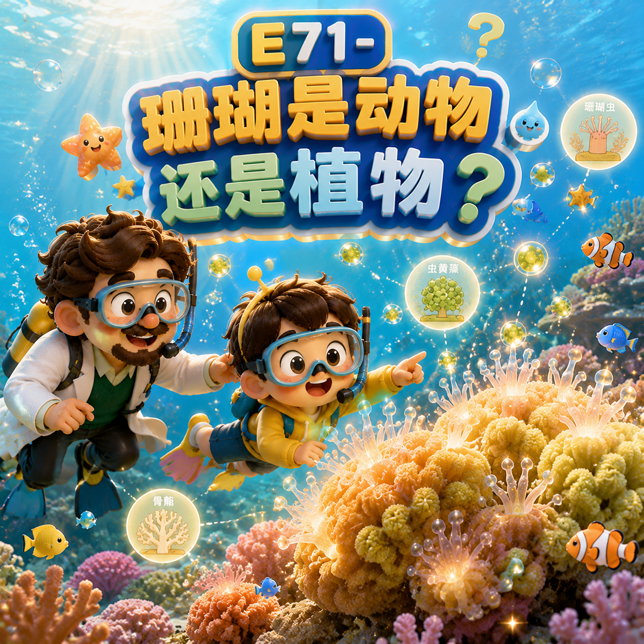 E71-珊瑚是动物还是植物？｜生物 episode artwork