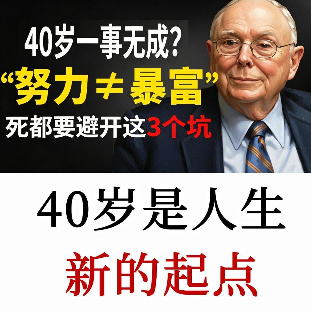 查理·芒格：40 岁一事无成？死都要避开这3个坑