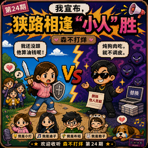 我宣布,狭路相逢“小人”胜