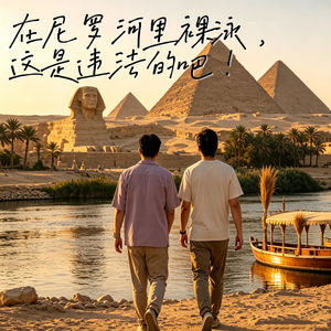 在尼罗河里裸泳？这是违法的吧！