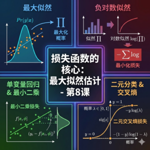 《理解深度学习》第8课-损失函数的核心:最大拟然估计