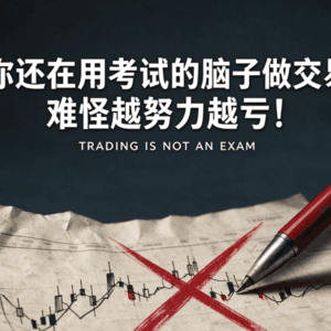 Vol.269 你还在用考试的脑子做交易，难怪越努力越亏！为什么学习好的人做交易不一定赚钱！