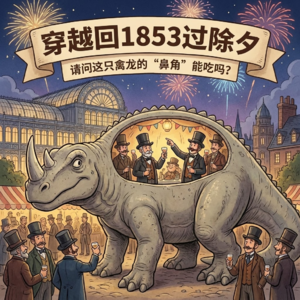 穿越回1853过除夕：他们在恐龙肚子里吃了顿饭。