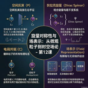 《基于对称性的物理学》第13课-旋量对称性与场表示：从微观粒子到时空场论