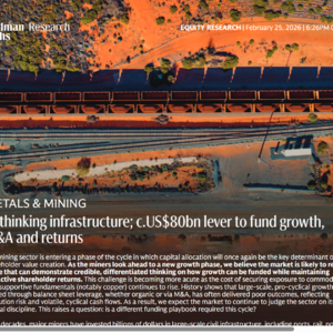 高盛:矿业基建解锁 380 亿红利新玩法