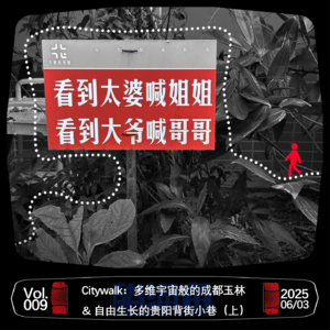 VOL.009 Citywalk:多维宇宙般的成都玉林&自由生长的贵阳背街小巷(上)