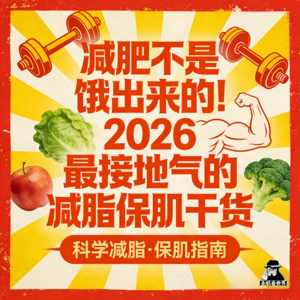 减肥不是饿出来的！2026 最接地气的减脂保肌干货-圣眼看世界