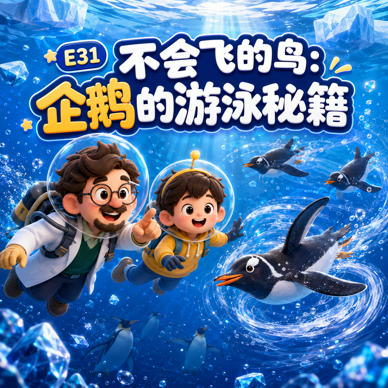 E31-不会飞的鸟：企鹅的游泳秘籍｜动物 episode artwork