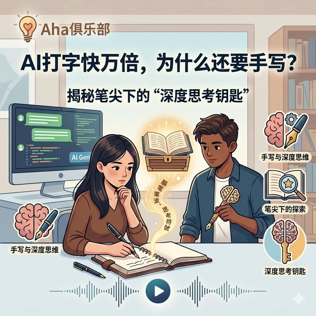 Vol3.1【百科】AI打字快万倍，为什么还要手写？揭秘笔尖下的“深度思考钥匙” episode artwork
