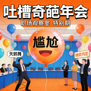 年度社死现场！公司年会=364天牛马+1天当猴？