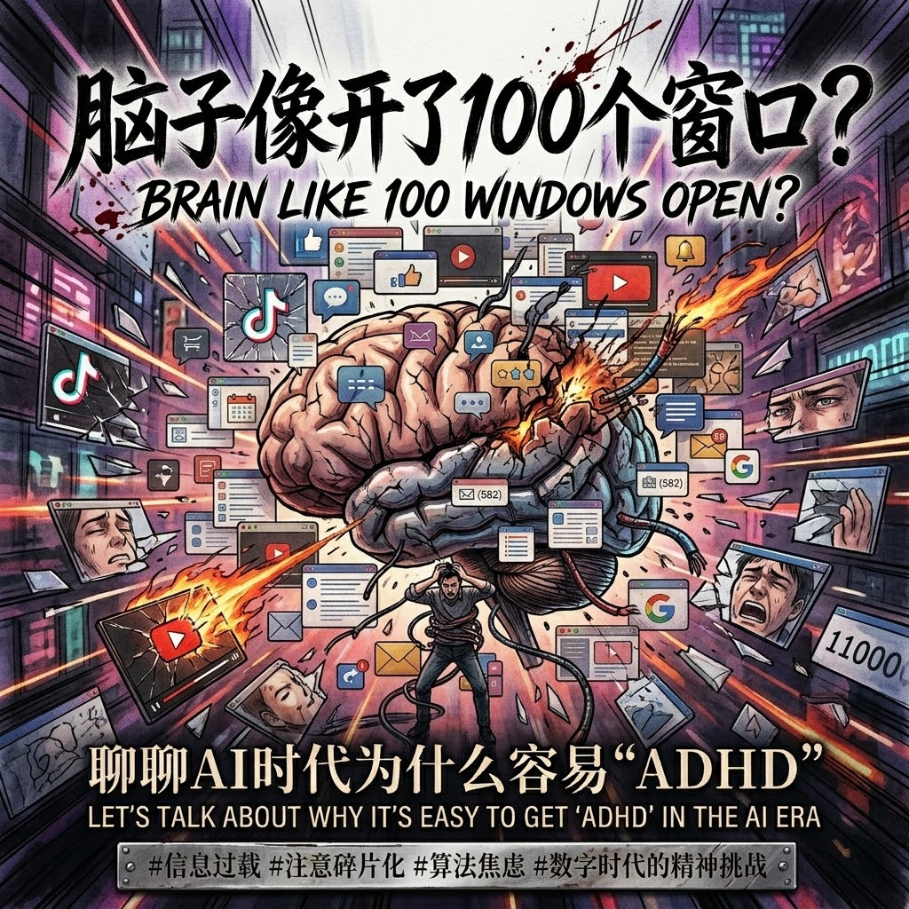 脑子像开了100个窗口？聊聊AI时代为什么容易“ADHD” episode artwork