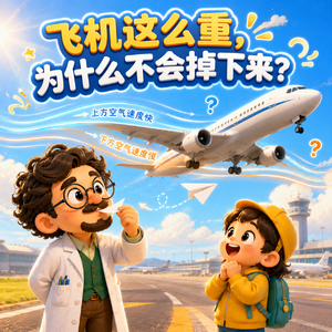 E23-飞机这么重,为什么不会掉下来?|交通工具与机械