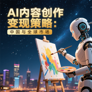 AI内容创作变现策略：中国与全球市场