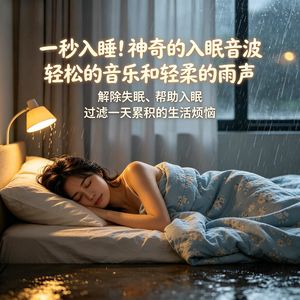 一秒入睡！神奇的入眠音波，轻松的音乐和轻柔的雨声，解除失眠、帮助入眠，过虑一天累积的生活烦恼！