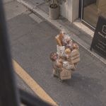 人行道打结