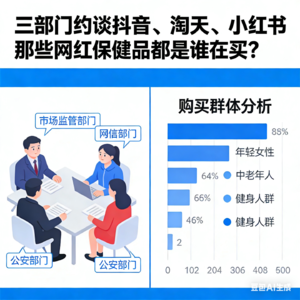 三部门约谈抖音、淘天、小红书｜那些网红保健品都是谁在买？