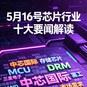存储芯片超级周期持续！芯片行业十大要闻解读 (0516)