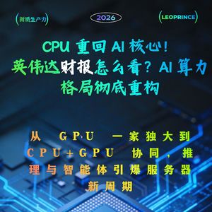 CPU 重回 AI 核心！英伟达财报怎么看？AI 算力格局彻底重构