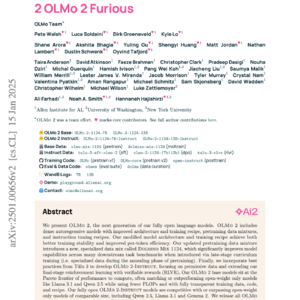 【第266期】OLMo 2