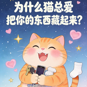 为什么猫总爱把你的东西藏起来？