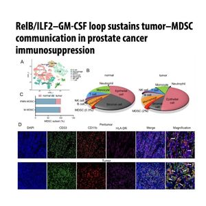 1411-RelB/ILF2–GM-CSF Loop Sustains Cancer Immunosuppression