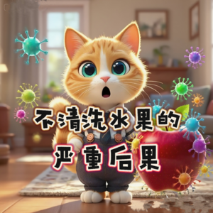3-6岁儿童睡前故事·12 | 《不清洗水果的严重后果》