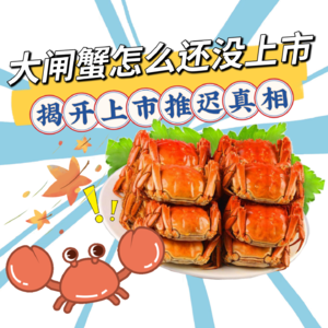 都要穿羽绒服了，大闸蟹怎么还没上市？“蟹迟但到”：为你揭开今年大闸蟹上市推迟真相