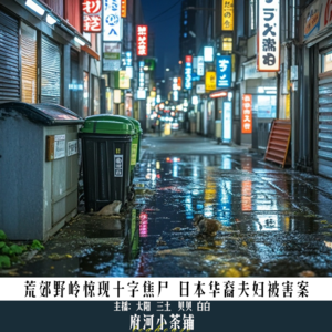 荒郊野岭惊现十字焦尸 日本华裔夫妇被害案