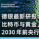 德银最新研报：比特币与黄金，2030年前的央行储备格局