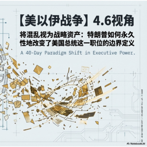 【美以伊战争】4.6视角 - 将混乱视为战略资产：特朗普如何永久性地改变了美国总统这一职位的边界定义.mp3