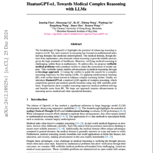 【第122期】HuatuoGPT-o1：医学推理大模型
