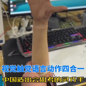 第566集 视觉触觉语言动作四合一 中国造出会思考的灵巧手