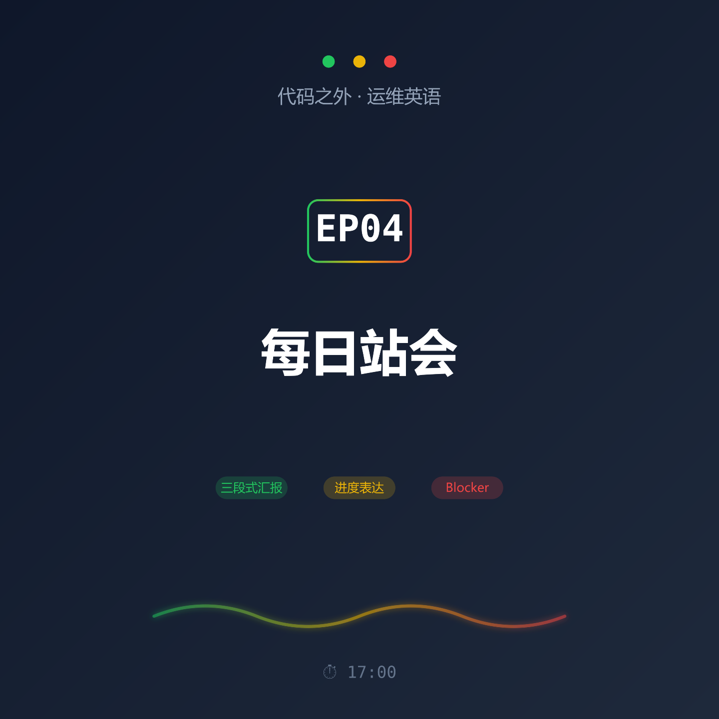 代码之外·运维英语 EP04: 每日站会 episode artwork