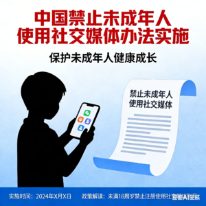 禁止未成年人使用社交媒体办法