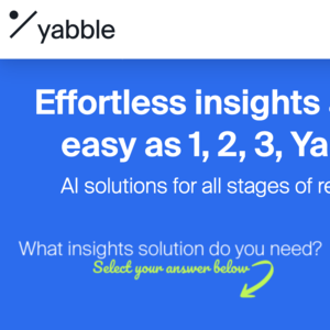 Yabble AI 洞察平台