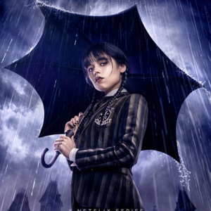 《星期三》第一季 Wednesday，喜欢大大眼睛带着蔑视的目光冷酷的说着牛逼的话的女孩