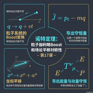 《基于对称性的物理学》第17课-诺特定理：粒子伽利略Boost和场论平移对称性