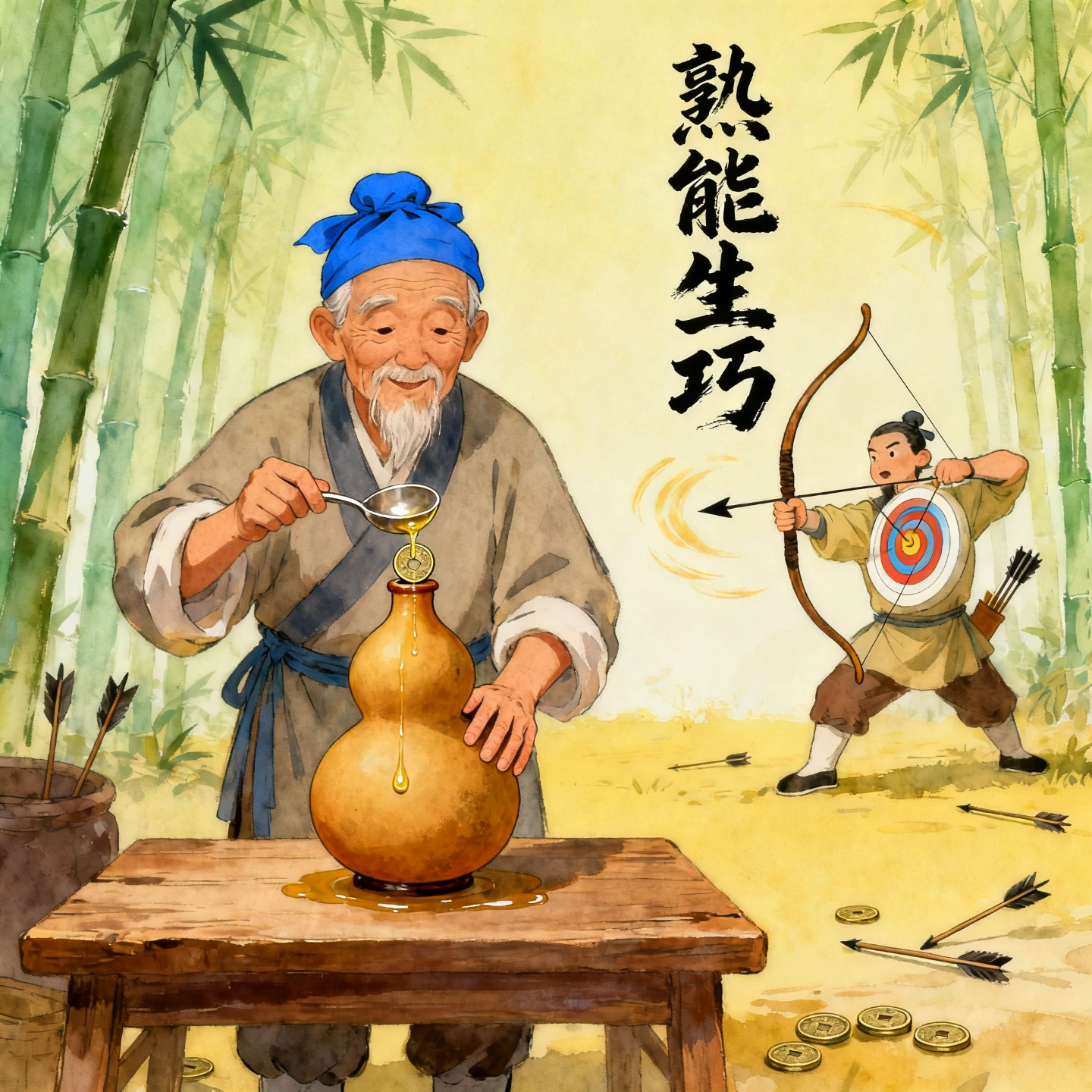 E112 成语故事小屋：熟能生巧