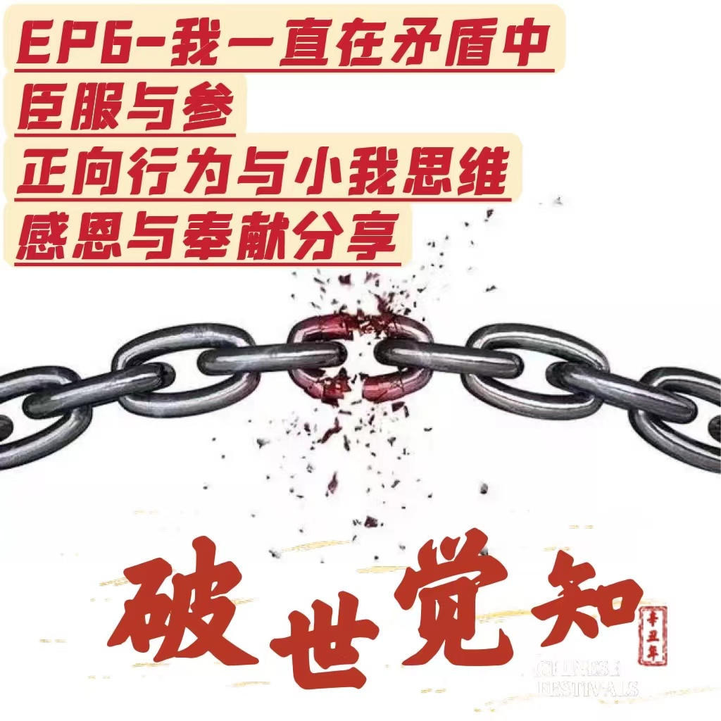 cover of episode EP6-我在矛盾中生活｜臣服与参｜正向行为与思维｜感恩与奉献｜爱xing