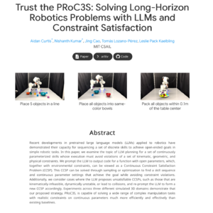 【第89期】PRoC3S:一种新颖的机器人规划系统